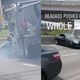 Illustration for article titled Holy Shit, Watch This Big Rig Plow a Mercedes Down the Highway
